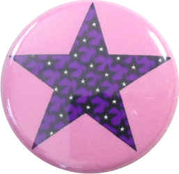 Stern Button rosa-lila-rot - zum Schließen ins Bild klicken
